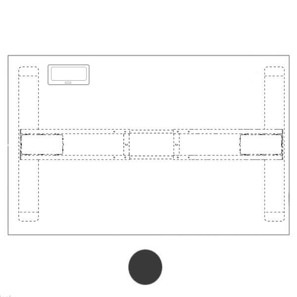 Mediaport do biurka — 2 gniazda i 2 USB