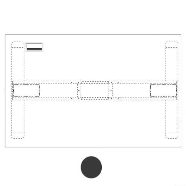 Przepust kablowy prostokątny 160 × 80 mm
